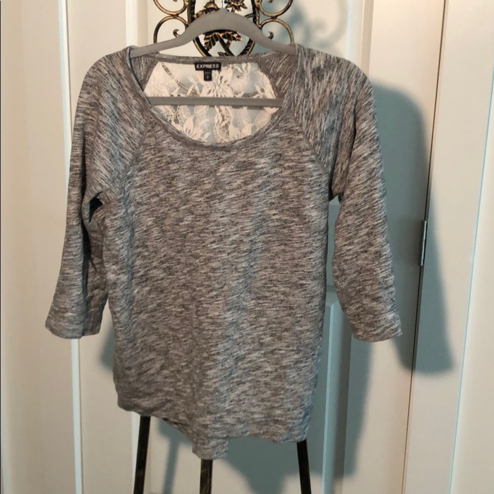 Lace sweater top